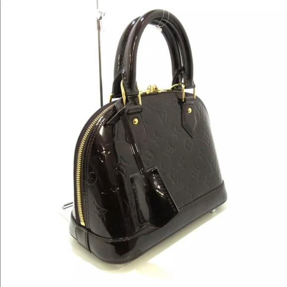 Louis Vuitton Alma bb Vernis Amarante color - Picture 2 of 12